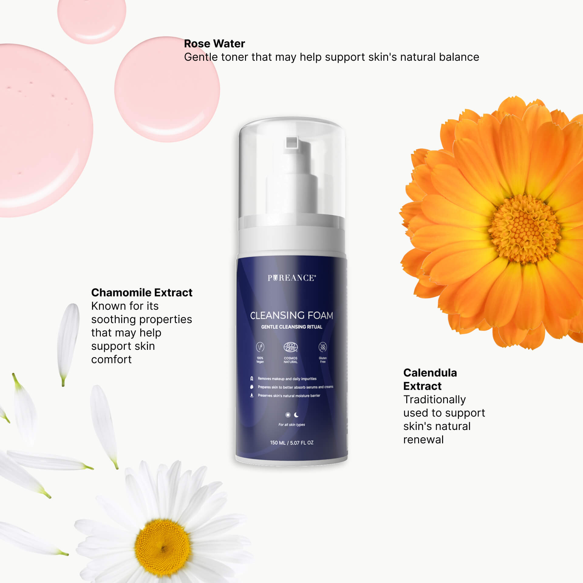 Pureance Cleansing Foam key ingredients