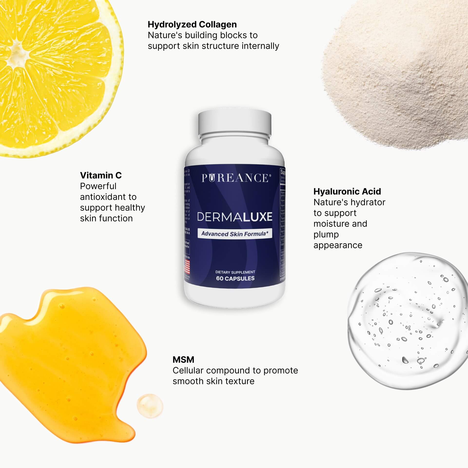 Pureance Dermaluxe ingredient highlights for skin health