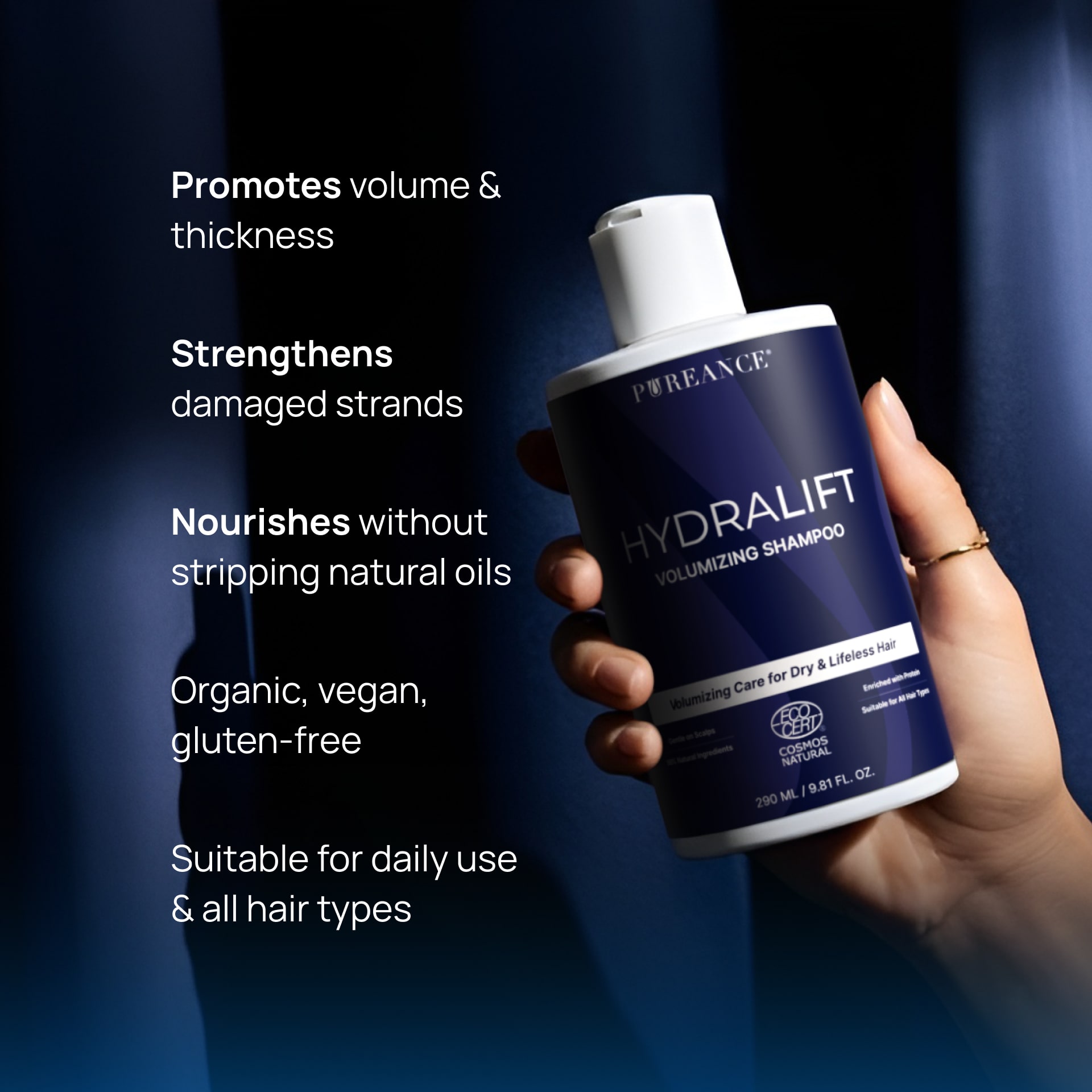 Hydralift Shampoo key benefits