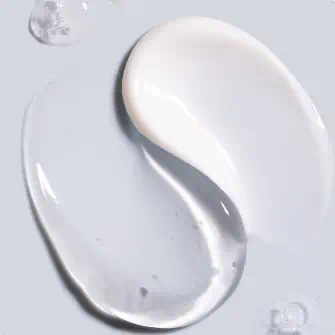 Two smooth skincare textures