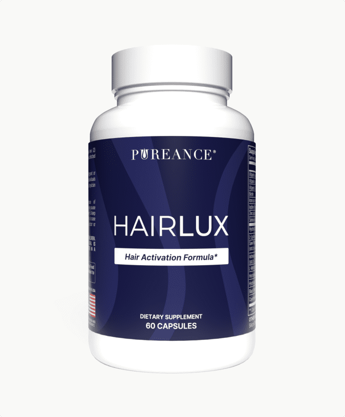 Pureance HairLux bottle - a supplement for hair growth